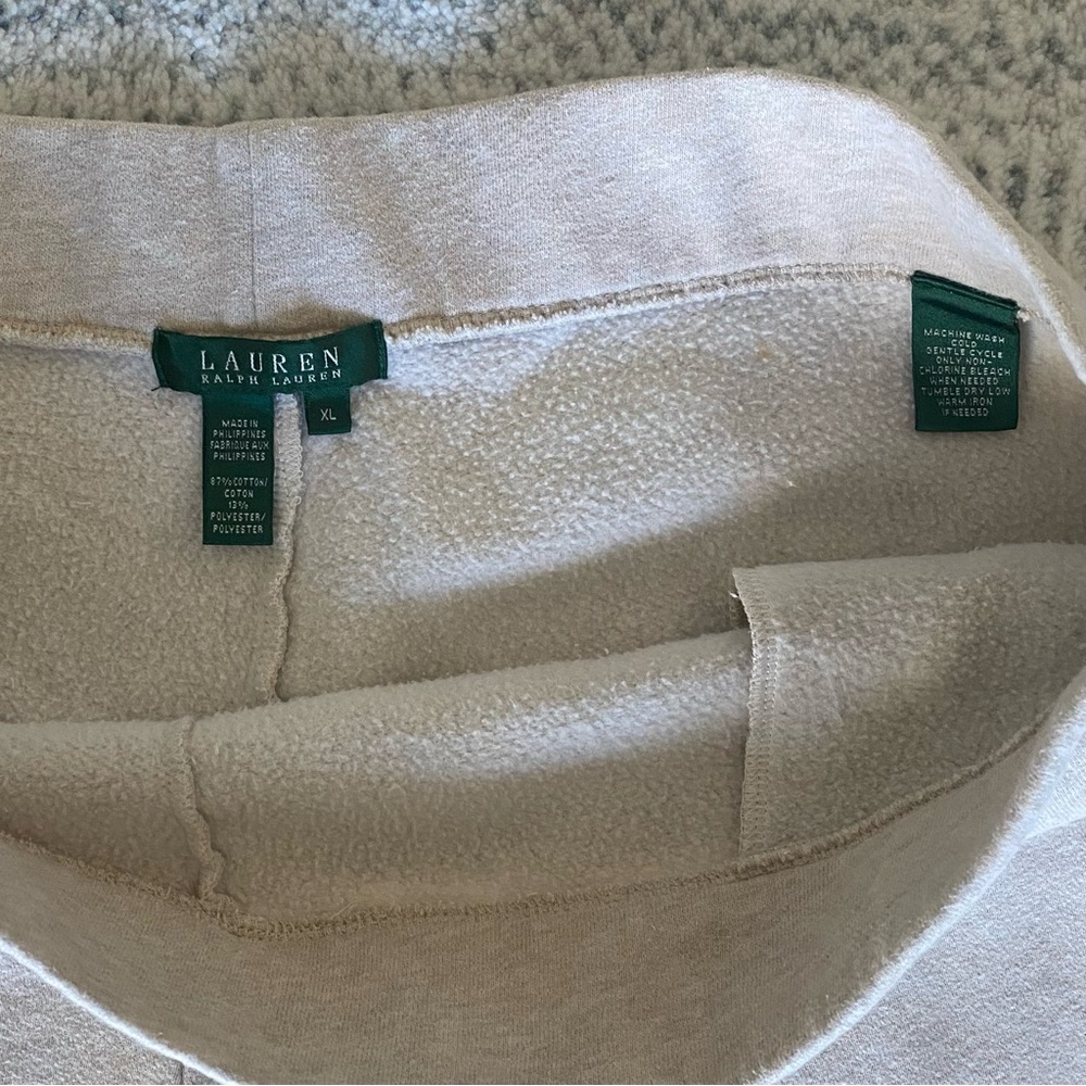 Ralph Lauren Beige Fleece-Lined Pants - Picture 4 of 7